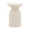 Cove 14" Round Outdoor Concrete Terrazzo End Table, Ivory