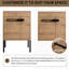 Meuble-lavabo 24 po avec lavabo - Meuble double usage en céramique avec charnière à fermeture en douceur et contreplaqué-742338659-742338661