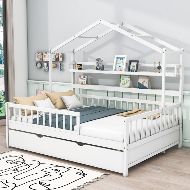 Farranshane Bookcase Storage Bed, Full, White