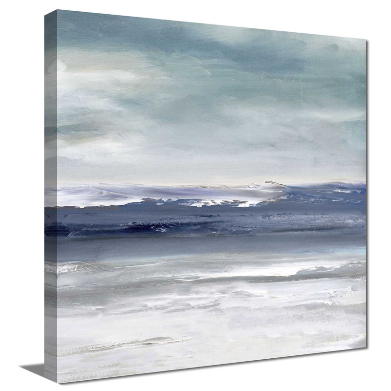 Sandpiper Bay par Sally Swatland - Peinture, L 18 po x H 18 po, Toile tendue