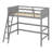 Wood Loft Bed With Ladder-2172207