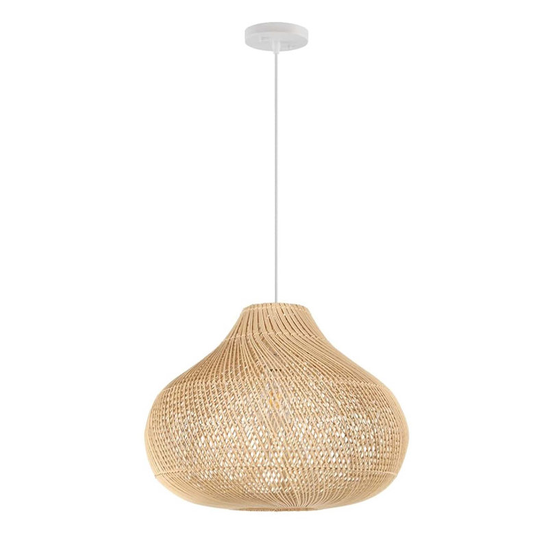Luminaire suspendu en rotin Raindrop