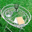 Georgiana Oval Metal Folding Outdoor Coffee Table , 59.5cm cm W 58cm cm D