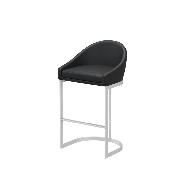 Bemboe Upholstered Counter Stool with Metal Frame