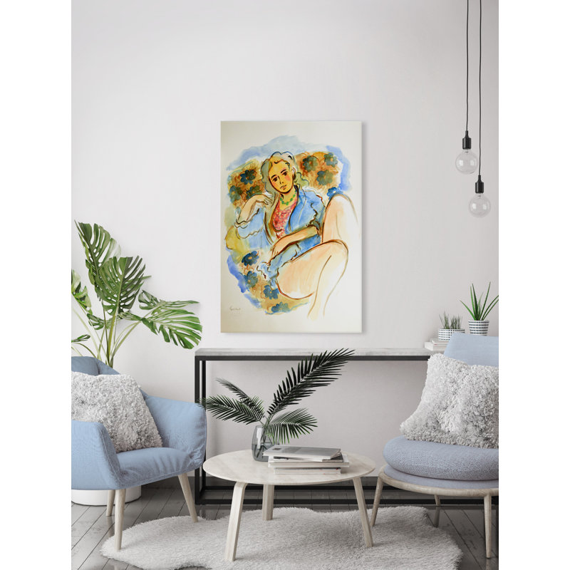 Nude 16 par - peinture sur toile tendue, H 45 po x l 30 po x P 1,5 po