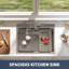 Metro Lane 558.8mm W Single Bowl Stainless Steel Drop-In Kitchen Sink with 1 Faucet Hole