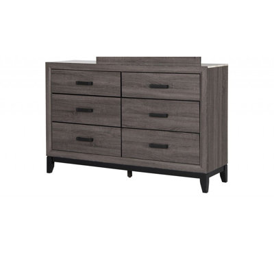Commode double 6 tiroirs Keaunte