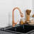 Akicon Pull Out Kitchen Faucet, Single Level Solid Brass Kitchen Sink Faucets with Pull Down Sprayer-81268965