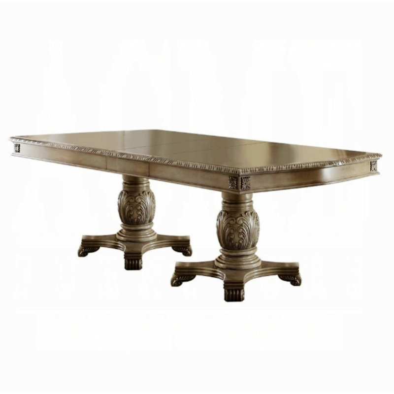 ACME Chateau De Ville Dining Table, White, 31" H x 66" W x 46" D