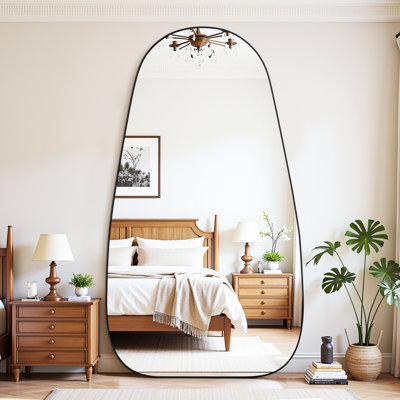 Large Framed Waterdrop Floor Mirror