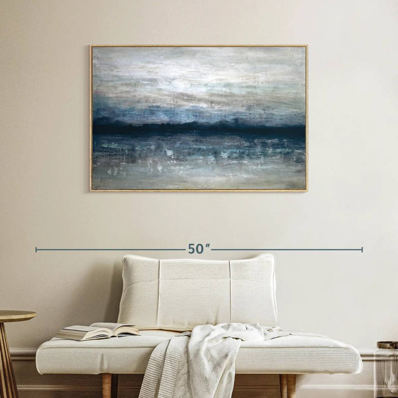 Shimmer Fausley, Floating Frame Natural Wood, 40" X 27"