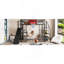 Lit mezzanine double en métal avec bureau intégré-1176717677