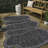Monte Modern Rustic Abstract Dark Gray/Gray Indoor/Outdoor Rug-2045981102