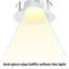 4" Recessed Light Trim, Metal Step Baffle Trim for PAR16, PAR20, R20-109700352
