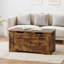 Banc de rangement en bois manufacturé Arelle