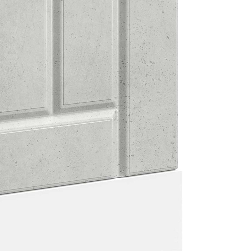 Dishwasher Panel Lucca Oak Engineered Wood, Concrete Grey, 67cm H x 60cm W x 1.5cm D