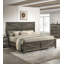 Ensemble de 3 tables de chevet de style très grand rustique gris 3 pièces-604612075