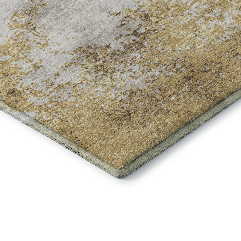 Premium Machine Washable Birchview AMF1027 Modern Rug, Rectangle 5' x 7'6"