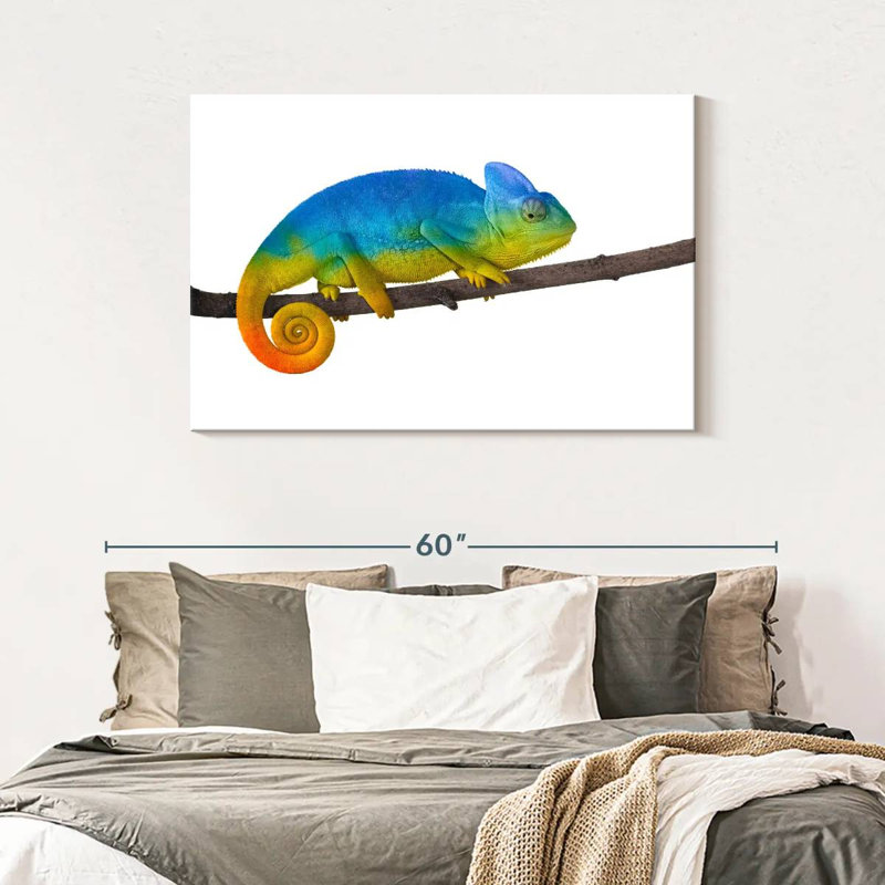 Brampt Vibrant Blue Chameleon, 30" H x 45" W