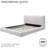 Brugal Grounded Upholstered Platform Bed Frame-101106168-119024688