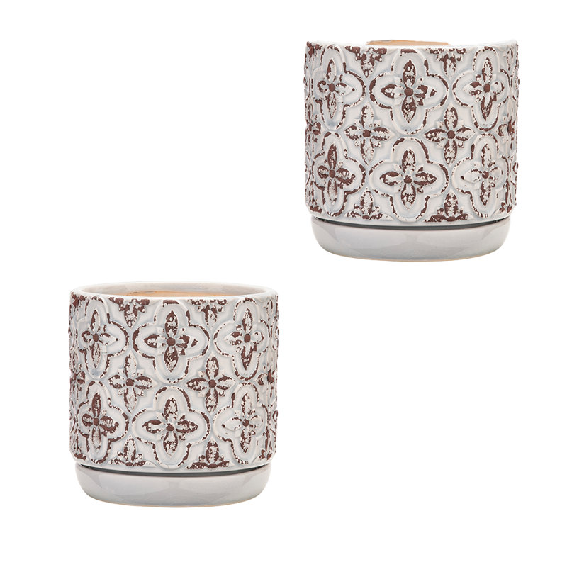Jardinière rustique française 6 po, paquet de 2