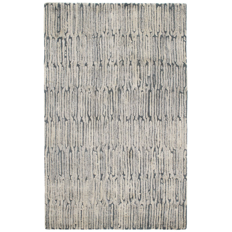 Malone Everglade Hand Tufted Wool Rug, Rectangle 3' x 5', Everglade