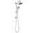 Wall Mounted Shower System With 6 Inch Rain Head And Handheld - Corrosion Proof Bathroom Adjustable Spray Angle-127676664