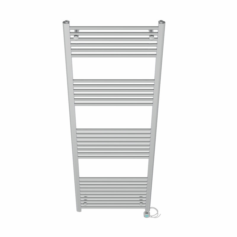 Kendal Straight Towel Rail Heated Towel Rails, 180cm H x 60cm W x 3cm D, Chrome