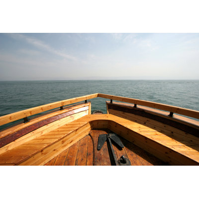 Boat On The Sea Of Galilee - Wrapped Canvas Print