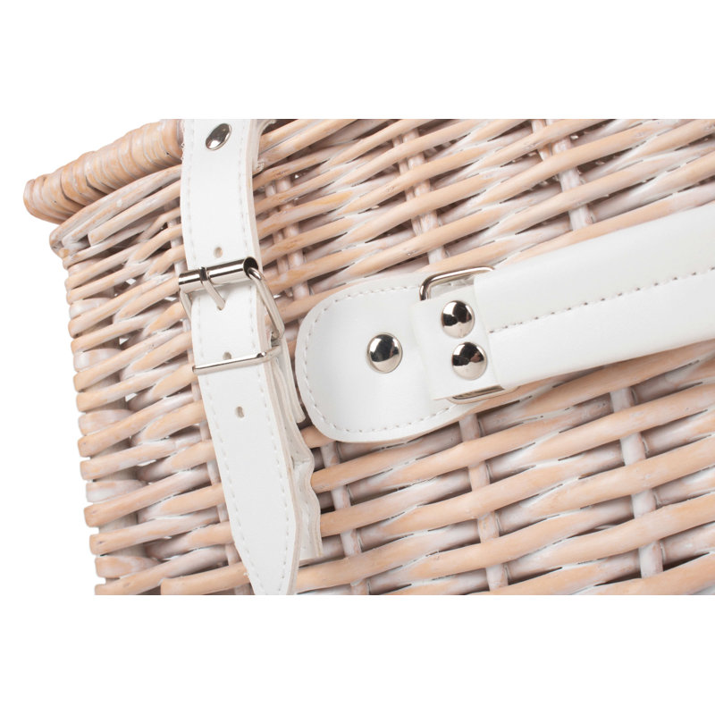 Wicker Empty Hamper Basket, 19cm H x 41cm W x 30cm D
