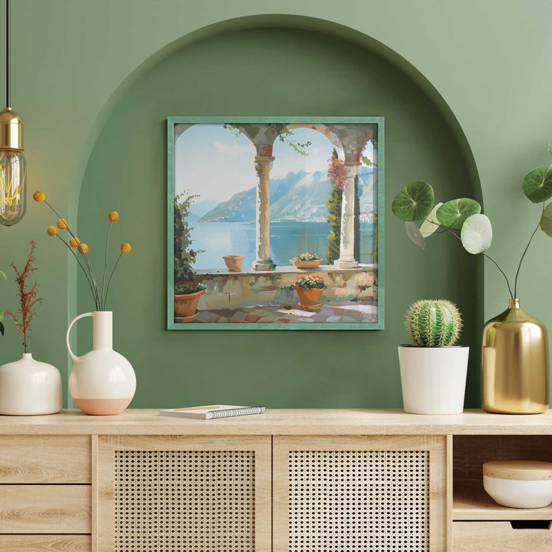 Framed On Paper Print, Lemon Grass, 19" H x 25" W x 1.25" D
