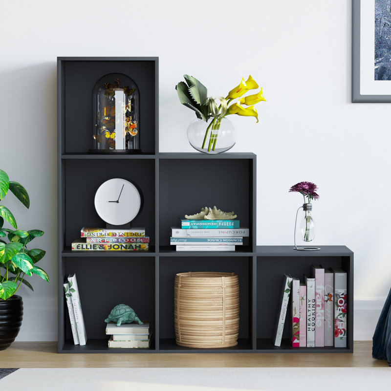 96.5cm H x 96.5cm W Bookcase, Black