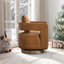Fauteuil demi-tonneau moderne pivotant avec dossier ouvert-1256792941