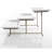 Winston Porter Elite Gracious Dining 3 Tier Rectangular Serving Platter Cake Stand, Gold