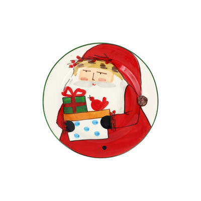 Old St. Nick Salad/Dessert Plate