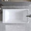 Baignoire 51 po à surface solide matte, baignoire autoportante en pierre de résine à surface solide, baignoire blanche matte à surface solide, baignoire autoportante avec trop-plein et bonde escamotable