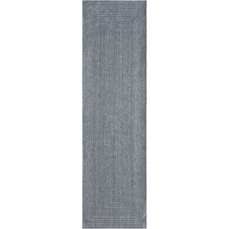  Tapis d'extérieur en denim 2 pi 2 po x 10 pi Tulum, En jean, Tapis de couloir 2 pi 2 po x 10 pi