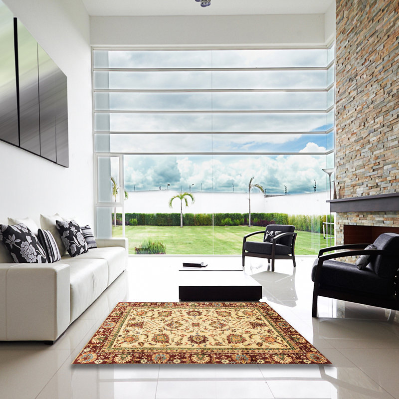 Tapis abstrait moderne 3236, Carré 8 pi
