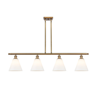 Luminaire suspendu linéaire à 4 lumières pour îlot de cuisine Amelia-Leigh