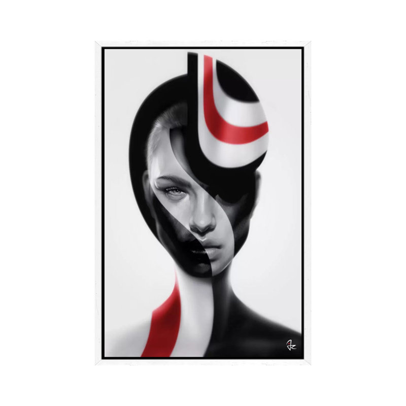 Spherical by Giulio Rossi - Print on Canvas, 66.04 cm H x 45.72 cm W, White Framed Canvas