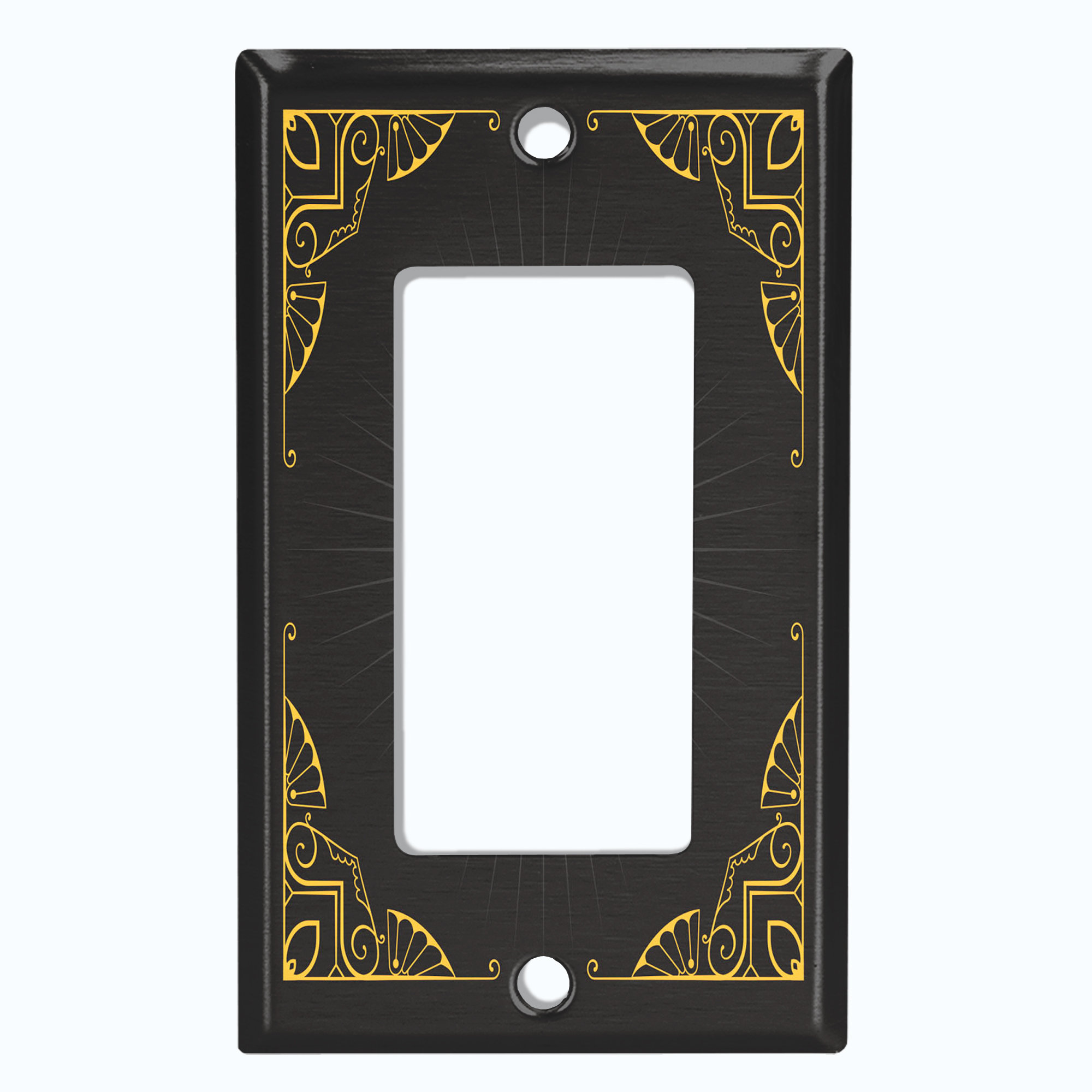 WorldAcc Patterned 1 - Gang Rocker Standard Wall Plate | Wayfair