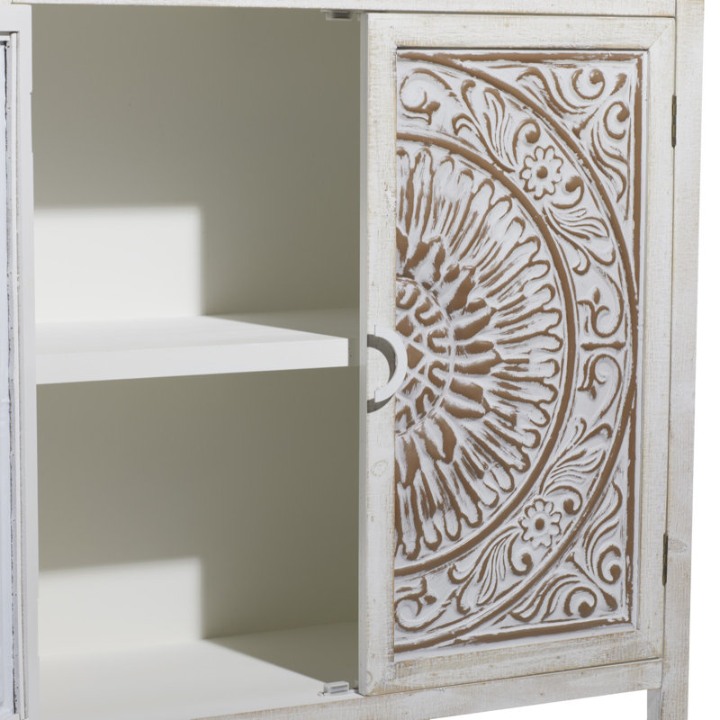 Armoire d'appoint 2 portes Allendale, Beige
