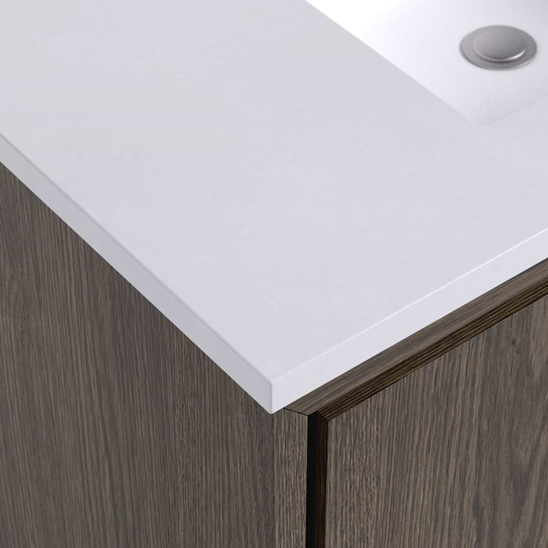 Setton Single Vanity, Espresso Oak, 30" W
