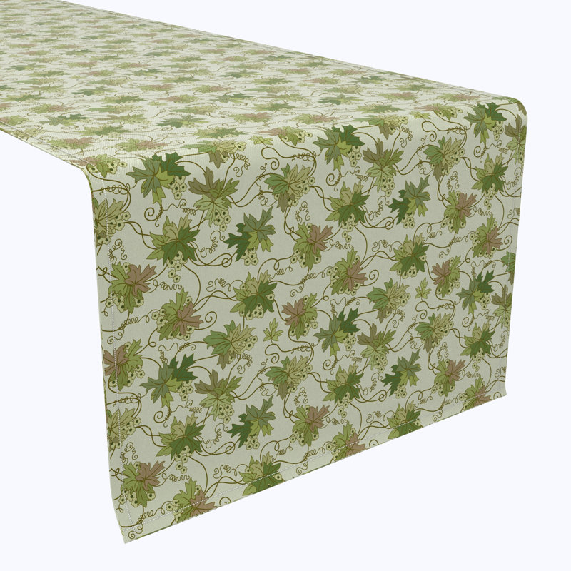 Table Runner, 100% Cotton, Floral 112, 90" x 16"
