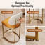 Upholstered Counter Stool with Metal Frame-28884705-28884709