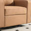 Fauteuil club pivotant simple avec accoudoirs en tissu technique 33,6 po l 33,6 po-130547548