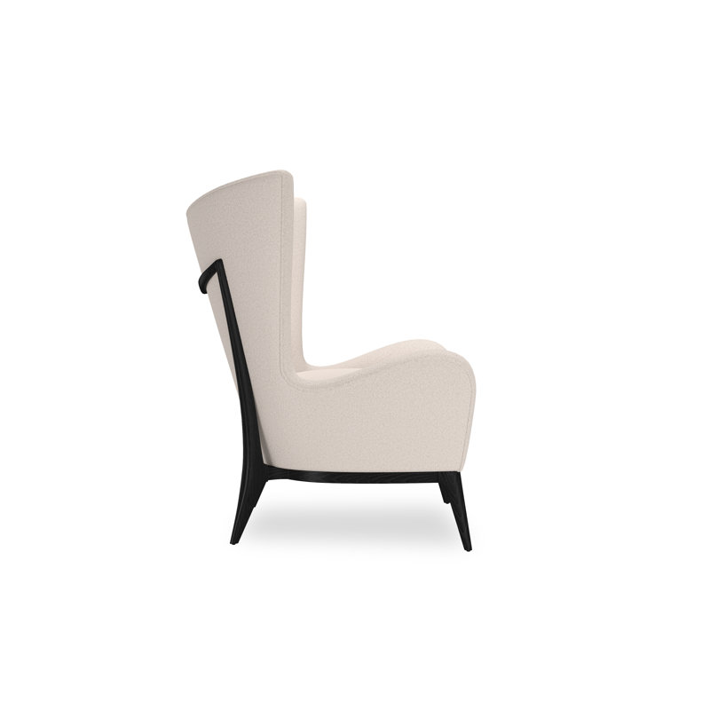 Caracole Upholstery Wingback Chair, White