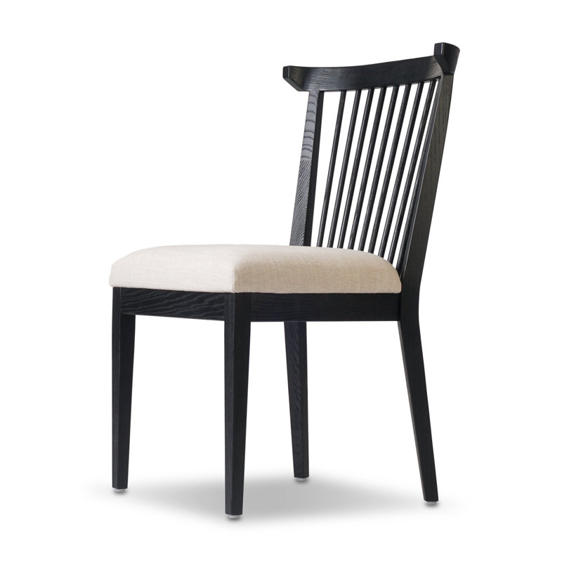 Tullio Upholstered Dining Chair, Black Ash