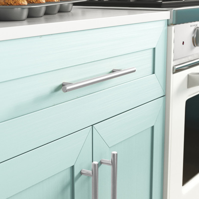 Poignées de barre centre à centre, Nickel massif, 10 1/16", 1