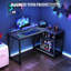 L-Shaped MDF Steel Computer Desk